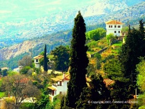 Περιοχή της Ανακασιάς. Στο βάθος ο Σαρακηνός.